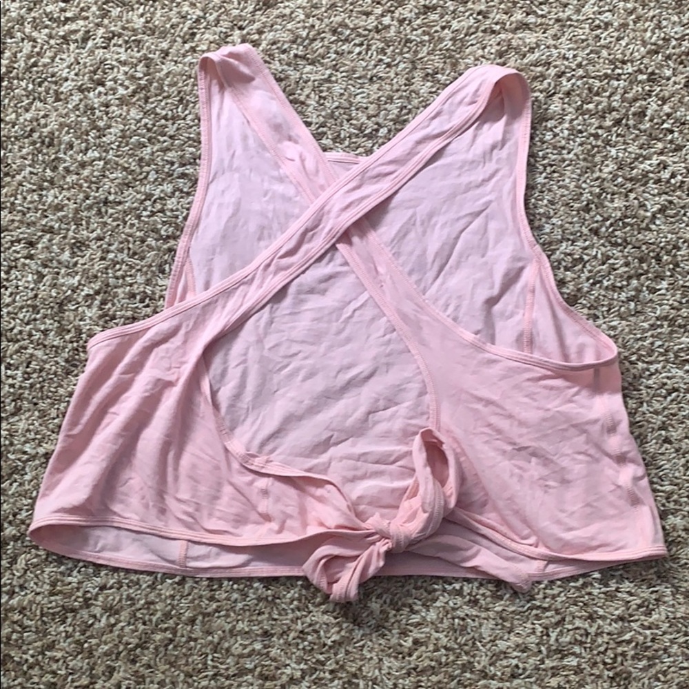 Cross Back Tie Tank Top